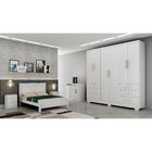 Guarda Roupa Casal Mdp Dakar 6pts 6gav Branco