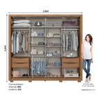 Guarda Roupa Casal Medelín 2 Portas Deslizantes - Móveis Henn