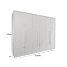 Guarda Roupa Casal Medley Em Mdf 6 Portas 6 Gavetas Bom Pastor