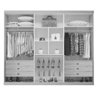 Guarda Roupa Casal Medley Em Mdf 6 Portas 6 Gavetas Bom Pastor