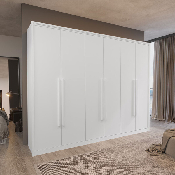 Guarda Roupa Casal Medley Em Mdf 6 Portas 6 Gavetas Bom Pastor