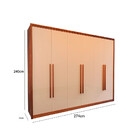 Guarda Roupa Casal Medley Em Mdf 6 Portas 6 Gavetas Bom Pastor