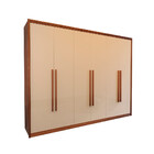 Guarda Roupa Casal Medley Em Mdf 6 Portas 6 Gavetas Bom Pastor