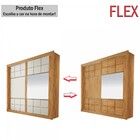 Guarda-roupa Casal Merida 2 Portas 4 Gavetas Flex Com Espelho