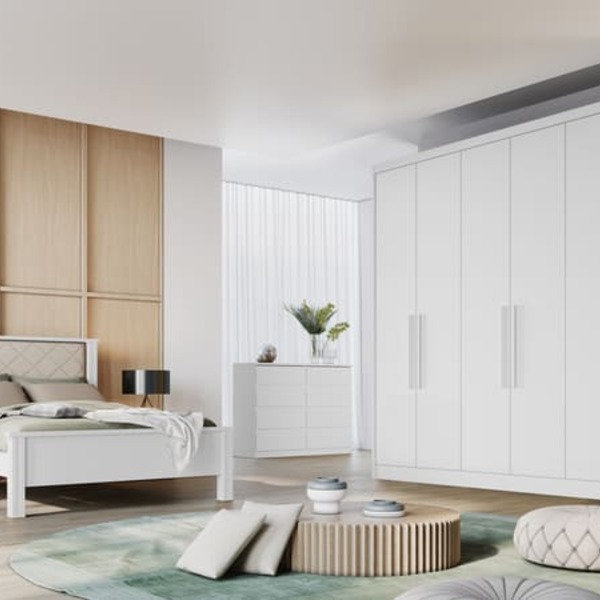 Guarda Roupa Casal - Messina-branco - Novo Horizonte