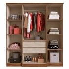 Guarda-roupa Casal Miami 4 Portas 2 Gavetas Castanho - Doripe