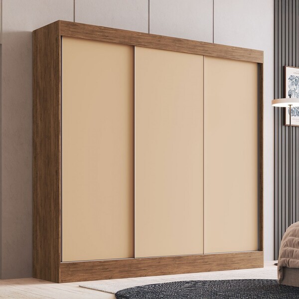 Guarda-roupa Casal Michigan 3 Portas 4 Gavetas 100% Mdf Casta