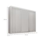 Guarda-roupa Casal Milano 3 Pt 4 Gv Branco