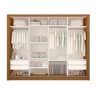 Guarda-roupa Casal Milano 4 Portas 4 Gavetas Carvalho - Minas