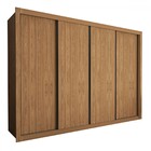 Guarda-roupa Casal Milano 4 Portas 4 Gavetas Carvalho - Minas