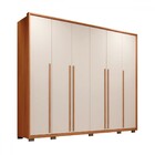 Guarda-roupa Casal Milanus 6 Portas 6 Gavetas Freijo/off Whit