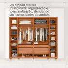 Guarda-roupa Casal Milanus 6 Portas 6 Gavetas Freijo/off Whit