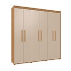 Guarda Roupa Casal Milão 100% Mdf Pés Madeira Camas Fênix Cin