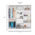 Guarda-roupa Casal Milena 6 Pt 2 Gv Branco
