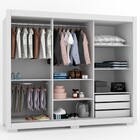 Guarda-roupa Casal Minnesota 3 Portas 3 Gavetas Com Espelho B