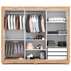 Guarda-roupa Casal Minnesota 3 Portas 3 Gavetas Com Espelho I