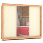 Guarda-roupa Casal Minnesota 3 Portas 3 Gavetas Com Espelho I