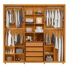 Guarda Roupa Casal Miró Ripado 6 Portas Com Espelho - Madetec