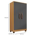 Guarda Roupa Casal Modena Com Espelho 6 Portas E Multiuso Rec