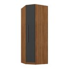 Guarda-roupa Casal Modulado 1 Porta Ágata Yescasa Nogal/grafi