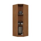 Guarda-roupa Casal Modulado 1 Porta Ágata Yescasa Nogal/grafi