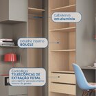 Guarda Roupa Casal Modulado 4 Peças Elegance Níquel