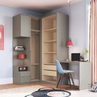 Guarda Roupa Casal Modulado 4 Peças Elegance Níquel