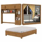 Guarda-roupa Casal Modulado 4 Portas Com Cama Santiago 3 Port