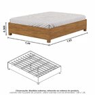 Guarda-roupa Casal Modulado 4 Portas Com Cama Santiago 3 Port