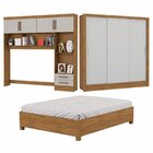 Guarda-roupa Casal Modulado 4 Portas Com Cama Santiago 3 Port