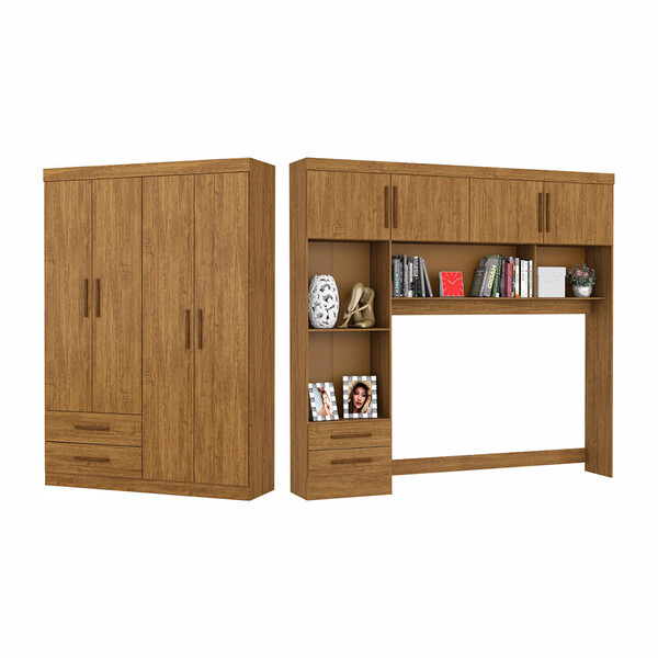 Guarda-roupa Casal Modulado 4 Portas Hercules 4 Portas 4 Gave