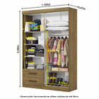 Guarda-roupa Casal Modulado 4 Portas Hercules 4 Portas 4 Gave