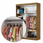 Guarda-roupa Casal Modulado 4 Portas Hercules 4 Portas 4 Gave