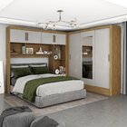 Guarda-roupa Casal Modulado 4 Portas Santiago Com Espelho 3 P