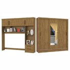 Guarda-roupa Casal Modulado 4 Portas Santiago Com Espelho 3 P
