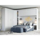 Guarda Roupa Casal Modulado 5 Peças 6 Portas Branco Gênova Pl