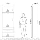 Guarda Roupa Casal Modulado 5 Peças 6 Portas Branco Gênova Pl