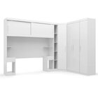 Guarda Roupa Casal Modulado 5 Peças 6 Portas Branco Gênova Pl