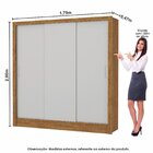 Guarda-roupa Casal Modulado 5 Portas Com Cama Santiago 3 Port