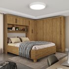 Guarda-roupa Casal Modulado 5 Portas Com Cama Santiago 3 Port