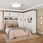 Guarda-roupa Casal Modulado 5 Portas Hercules 4 Portas 4 Gave