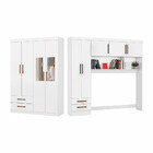 Guarda-roupa Casal Modulado 5 Portas Hercules 4 Portas 4 Gave