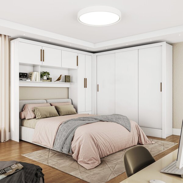 Guarda-roupa Casal Modulado 5 Portas Santiago 3 Portas 5 Gave