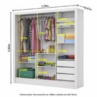 Guarda-roupa Casal Modulado 5 Portas Santiago 3 Portas Premiu