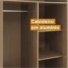 Guarda Roupa Casal Modulado 6 Peças Com Ponte Cabeceira E 2 M