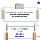 Guarda Roupa Casal Modulado 6 Peças Elegance Angelin/blanc