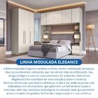 Guarda Roupa Casal Modulado 6 Peças Elegance Com Espelho Niqu