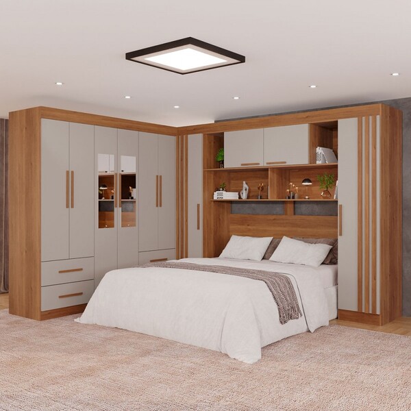 Guarda-roupa Casal Modulado Andorra 10 Portas 4 Gavetas Ripad