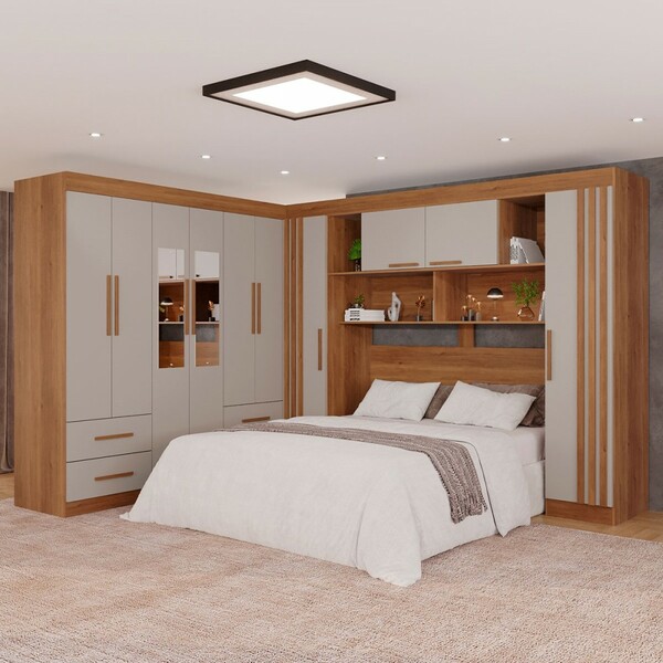 Guarda-roupa Casal Modulado Andorra 10 Portas 4 Gavetas Ripad