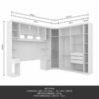 Guarda Roupa Casal Modulado Brenda 4 Peças Branco - Móveis Ar